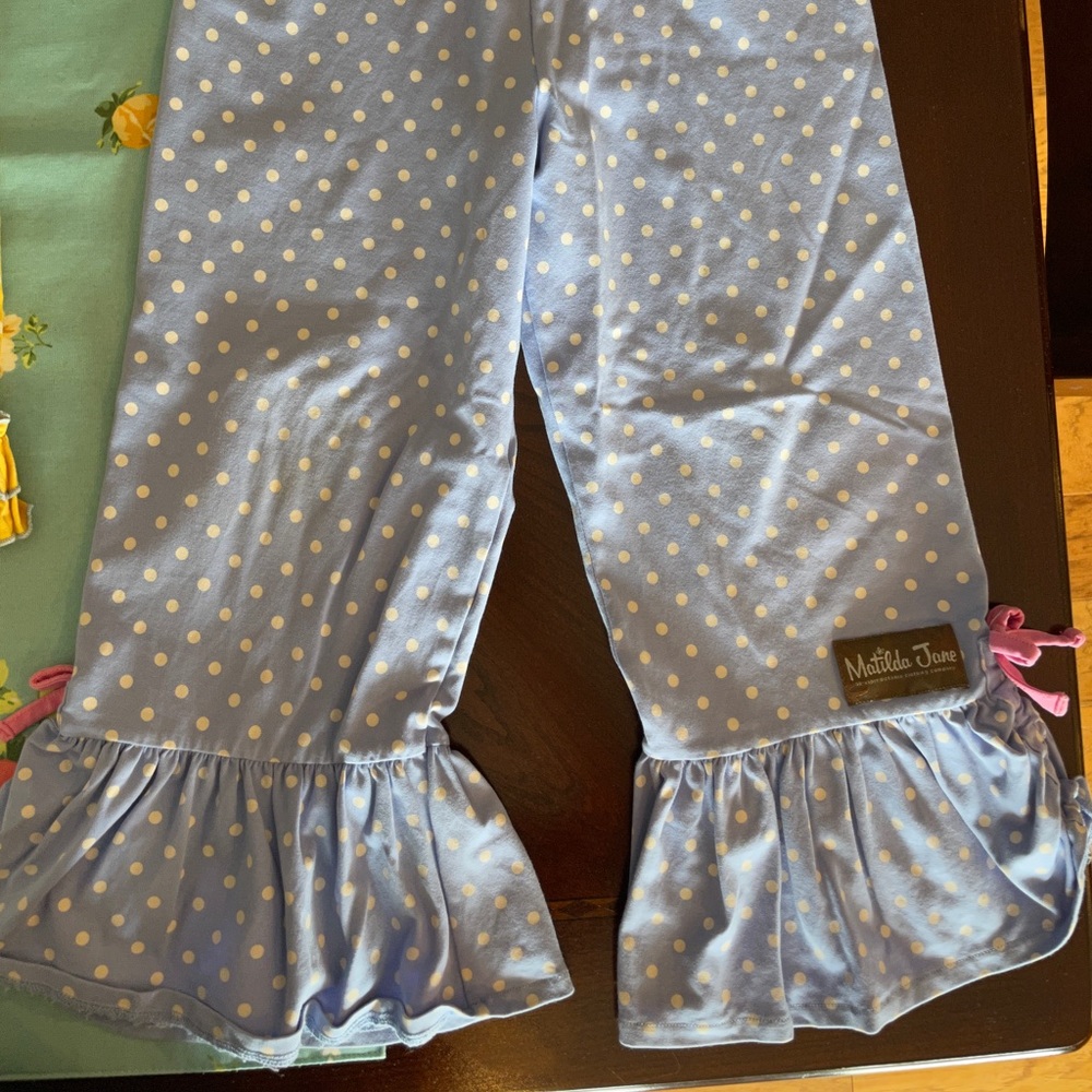 MJ Polka Dot Ruffle Pants